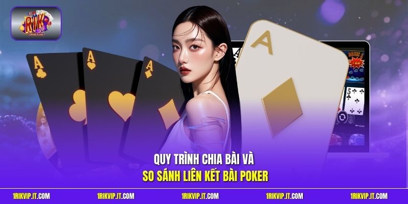 Quy trình chia bài và so sánh liên kết bài poker 